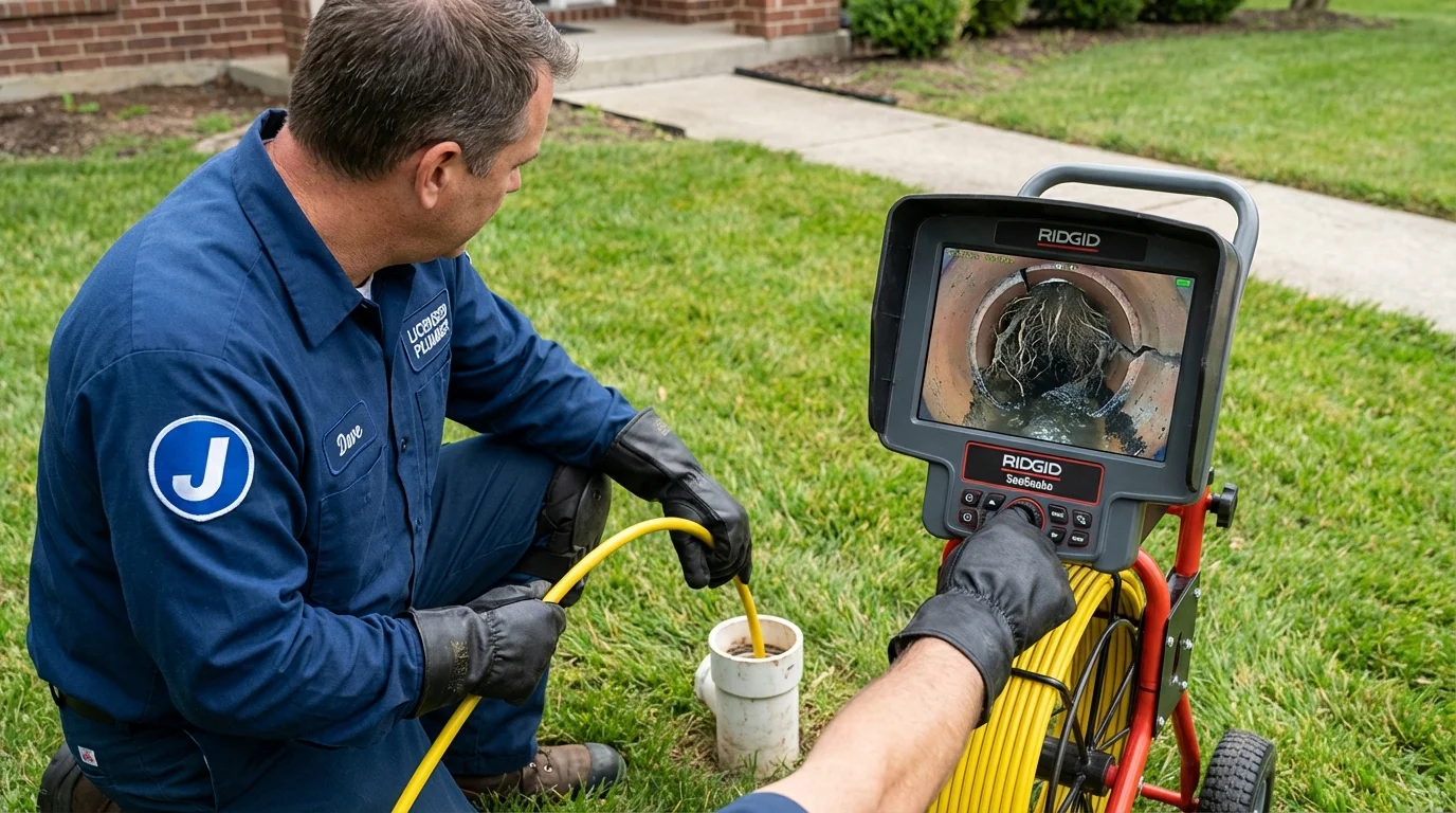 Sewer camera inspection being performed by Johns Plumbing LLC in Wimauma